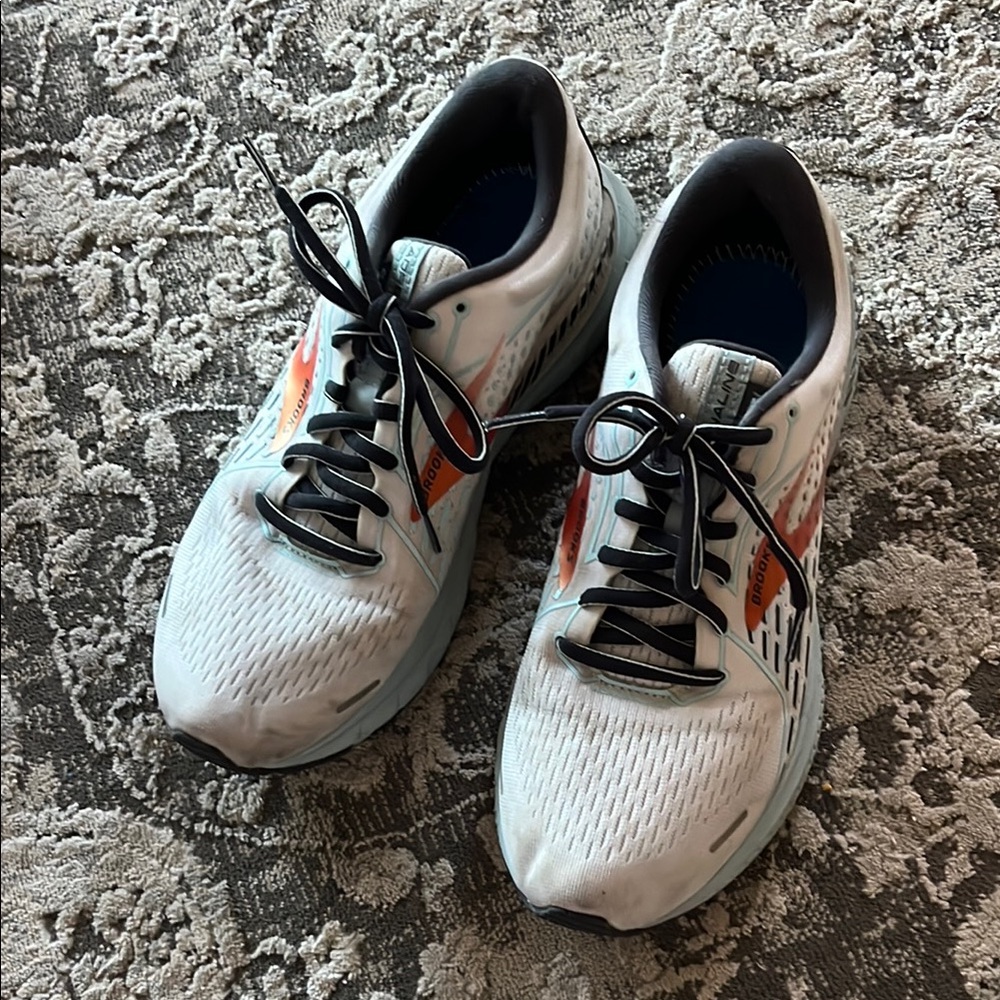 Brooks Running Shoes - White and Orange